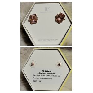 A Starlet's Memories Rose Gold Earrings